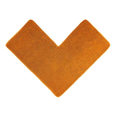 Immagine di WohnDirect Tappetino da Doccia angolare Arancione Ideale per cabine quadrate, può Essere Combinato in Un Set, Antiscivolo e Lavabile tappeti Bagno &amp; 50 x 100 cm