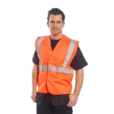 Immagine di Portwest C472 Gilet ad Alta Visibilità, con Una Banda e Bretelle, Arancione, L/XL
