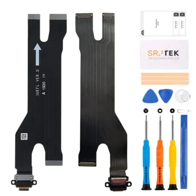 Immagine di SRJTEK Per Huawei P30 PRO Dock Connector Sostituzione Porta di Ricarica VOG L29 Cuffie L09 con Microfono/Jack Audio/Antenna Kit Riparazione Ricambio