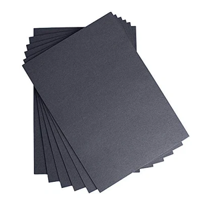Immagine di House of Card &amp; Paper, fogli in formato A3, 210 g/mq, colore: nero (confezione da 50 fogli)