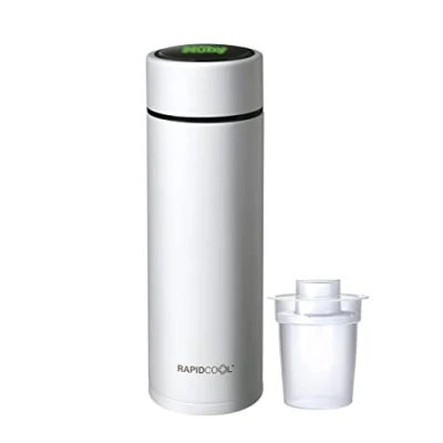 Immagine di Nuby RapidCool™ Prepara la pappa perfetta per il bambino in soli 2 minuti Perfetto viaggio Include dispenser di latte polvere e coperchio digitale Bianco