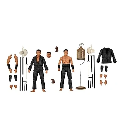 Immagine di NECA er Teenage Mutant Ninja Turtles Shadow Warriors Set da 2 Pezzi, Multicolore, 100% plastica, in Confezione Regalo, H858410, One Size