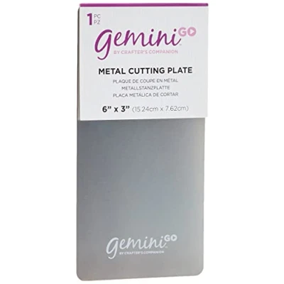 Immagine di Gemini GEMGO ACC METP Go Piastra di Taglio Accessori Metallici 7.6 x 15.2 cm Argento Silver, 3 6 Inch