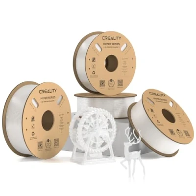 Immagine di Creality Hyper PETG, filamento trasparente, 1,75 mm, PETG 4 kg, per stampante 3D, precisione dimensionale +/ 0,03 materiali di stampa 3D la maggior parte delle stampanti