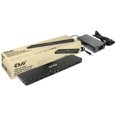 Immagine di club3D Docking station USB C® 4K ChargingDock C Adatto per marchio: Club 3D lettore di schede integrato, Alimentazione