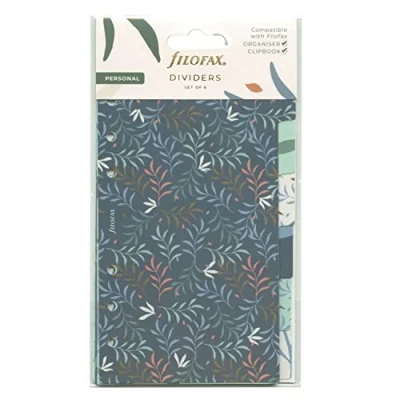 Immagine di Filofax Botanical PersSualee Plastica Divisori 6 Pezzo Set