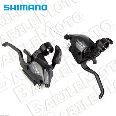Immagine di SHIMANO Manettini cambio st ef 3x7 Velocità (Coppia) (Comandi Mtb) / Shifters 3x Speed (pair) (Mtb Shifters)