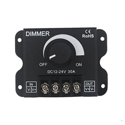 Immagine di JOYLIT DC 12 V 24 30 A LED dimmer Controllore PWM, pulsante per singolo colore strisce illuminazione controllo luminosità