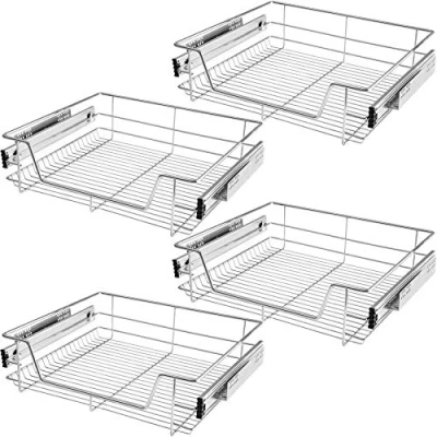Immagine di TecTake 800306 Cassetti da Cucina con ripiano telescopiche Disponibili in Diverse Misure e Quantità (4X per 60 cm No. 403443)