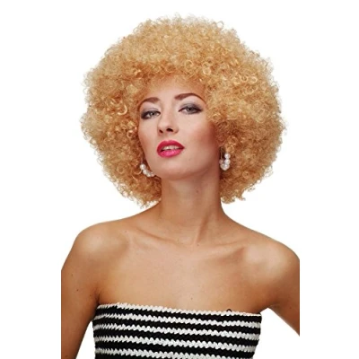Immagine di WIG ME UP Parrucca Afro Anni 70 Party Funk Disco Foxy Colore Biondo Oro PW0011 P70