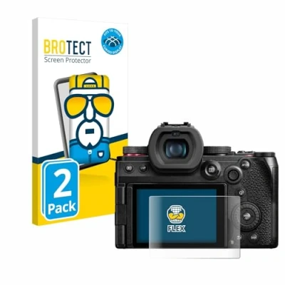 Immagine di brotect Pellicola Copertura Completa per Panasonic Lumix DC G9 II (2 Pezzi) Full Cover 3D Curvo