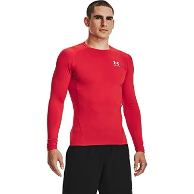 Immagine di Under Armour Ua Hg Comp Ls Maglietta a maniche lunghe, Rosso, XS Uomo