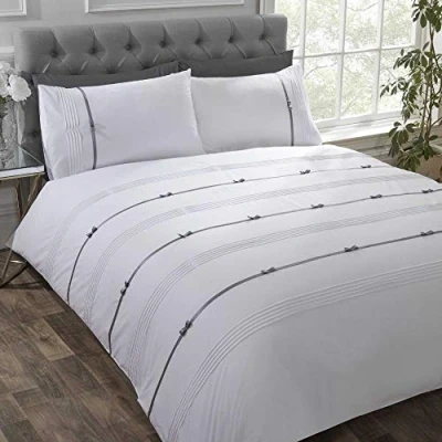 Immagine di Rapport Clarissa, set copripiumino matrimoniale, colore bianco