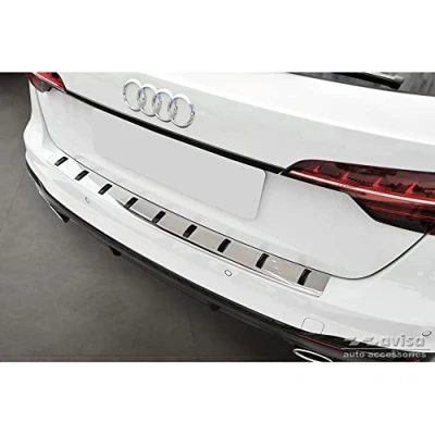 Immagine di Protezione paraurti Posteriore in Acciaio Inox Compatibile con Audi A4 Avant B9 (incl. S Line) 2015 2019 &amp; Facelift &#039;Strong Edition&#039;