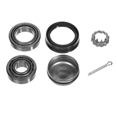 Immagine di MEYLE 100 598 0003 Kit Cuscinetto ruota Assale post. bilaterale con materiale di montaggio ORIGINAL Quality 50 a rulli conici