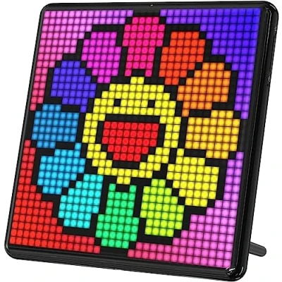 Immagine di Divoom Pannello lampada a LED, 32 X programmabile, display decorazione da gioco, funziona con luce design fai te, accessori illuminazione per PC e camera gioco