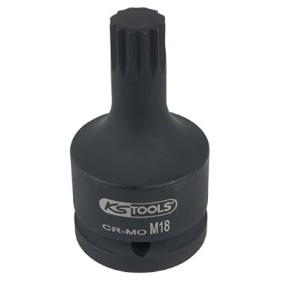 Immagine di KS Tools 150.1701 3/4&quot; Bussola per avvitatori ad impulsi viti XZN, corta