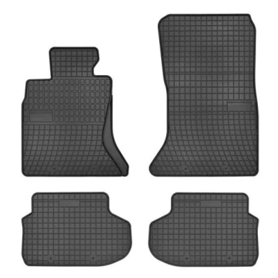 Immagine di FROGUM 542780 Set tappetino Gomma anteriore e posteriore 4 nero Su misura BMW: 5 Sedan, Touring