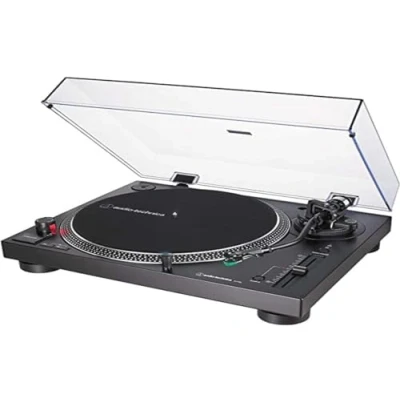 Immagine di Audio Technica AT LP120X Piatto Giradischi a Trasmissione Diretta, Nero, Analogico e USB
