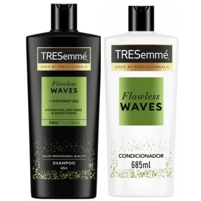Immagine di Tresemme Flawless Waves Pro Collezione Shampoo e Balsamo Set 2 x 685 ml