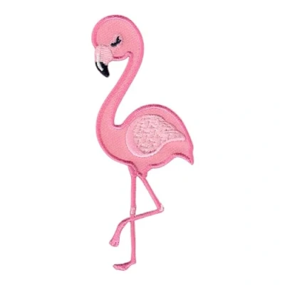 Immagine di PatchMommy Toppa Termoadesiva Fenicottero Patch Ricamate per Ferro da Stiro o Cucire Toppe Adesive Vestiti, Applicazioni Tessuti Bambini