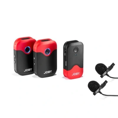 Immagine di JOBY Wavo AIR 2.4Ghz Sistema Microfonico Wireless con Due Trasmettitori e di Montaggio, Vlogging, Filmmaking, Interviste, Microfoni Wireless, Smartphone, Fotocamera