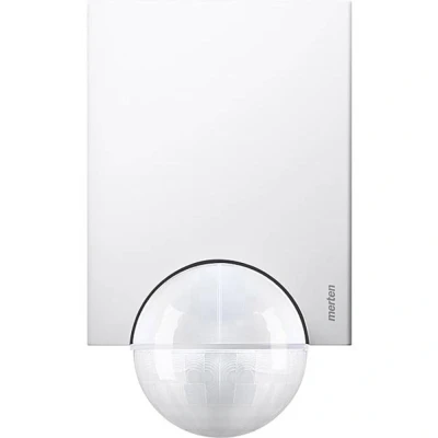 Immagine di Merten 565426 parete, Soffitto, Da parete Rilevatore di movimento ad infrarossi passivo PIR 220 bianco polare IP55