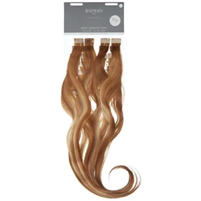 Immagine di Balmain Easy Length Extension per capelli umani, 20 pezzi, lunghezza 55 cm, 9,8 g, biondo oro molto chiaro, 82 g