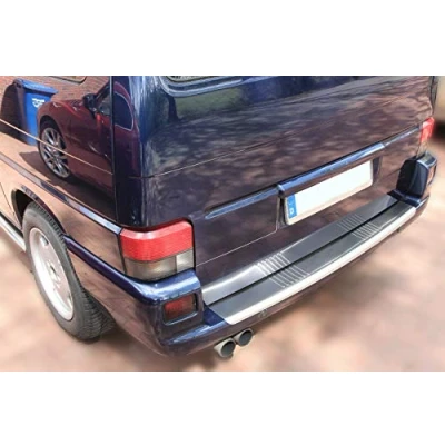 Immagine di Recambo Protezione per paraurti in Acciaio Inox Opaco, Compatibile con VW T4 Facelift 1996 2003, smussatura, qualità Premium