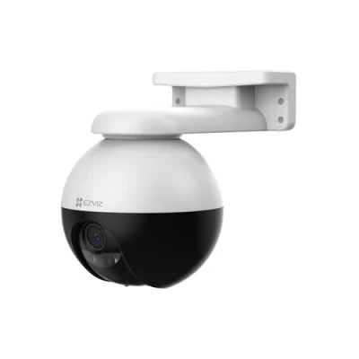 Immagine di EZVIZ Telecamera Wi Fi Esterno 3K, Motorizzata con Copertura a 360, Visione Notturna Colori, Rilevamento di Persone/Veicoli, Tracciamento Zoom Auto, Audio Bidirezionale, C8W Pro 5MP