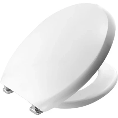 Immagine di Bemis Torino 2030CPT Tavoletta per WC Sta Tite in materiale termoplastico, con cerniere cromate, colore: Bianco