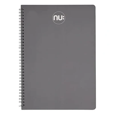 Immagine di NU Spectrum Autumnal Range Taccuino grigio con rilegatura a spirale, formato A4, 150 pagine