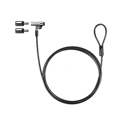 Immagine di TOOQ TQCLKC0035 G Cavo di sicurezza slot tipo nano con combinazione per laptop 1,5 metri, grigio scuro