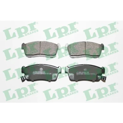 Immagine di LPR 05P1632 Kit pastiglie freno DAIHATSU: Sirion II, Cuore 7, 6, SUZUKI: Celerio, SUBARU: JUSTY 4