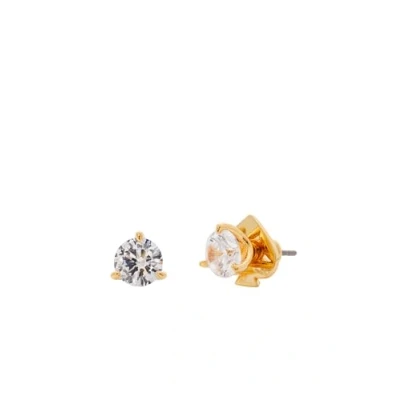 Immagine di kate spade new york MINI TRIO Prong Studs Orecchini clear/goldcoloured, Donna, Taglia: One Size, Clear/gold coloured