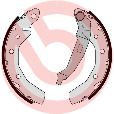 Immagine di BREMBO S 10 517 Ganasce freno 180 31 con leva a mano CHEVROLET: Matiz, Spark, DAEWOO: Matiz I Hatchback