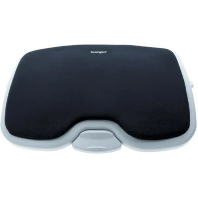 Immagine di Kensington 56153 Poggiapiedi Ergonomico Regolabile Solemate Comfort con Memory Foam, per Migliorare la Postura E Mitigare I Dolori Legati a Sciatica Problemi Ortopedici, Grigio/Nero