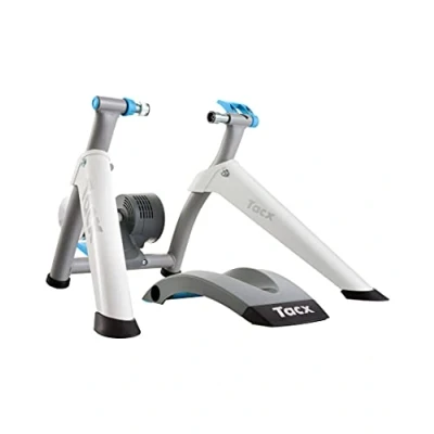 Immagine di Garmin TacX Flow Smart Rullo interattivo Wheel On con compatibilità App TacX, Zwift, ECC. Resistenza Fino a 800 Watt e al 6% di Pendenza. Volano Pieghevole Quasi Silenzioso