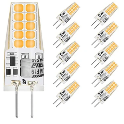 Immagine di MUSUNIA lampadine a LED G4, 3 W, 3000 K, luce bianca calda, 300 lm, ricambio per alogene da 30W, senza sfarfallio, non dimmerabile, 12 V AC/DC, confezione 10 pezzi
