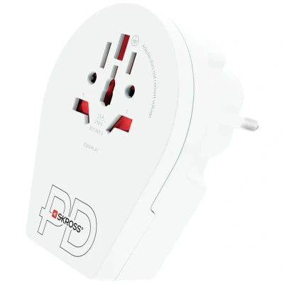 Immagine di Skross 1.500290 Adattatore da viaggio Country Adapter World to Europe USB C20PD