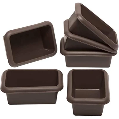 Immagine di Lurch 85078 FlexiForm Mini Batzen Set di 6 teglie per pane piccole in silicone platinico 100% privo BPA, marrone, 9,1 x 5,6 3,9 cm