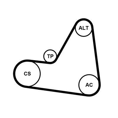 Immagine di CONTITECH CT935K2 Kit cinghia di distribuzione 153 con ingranaggio RENAULT: MEGANE 1, Trafic I Van, VOLVO: S40 I, MITSUBISHI: Carisma Hatchback