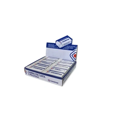 Immagine di OSAMA Gomme da Cancellare, Set 20 Pezzi, Ideale per Cancelleria Scuola, Ufficio, Università e Cartoleria Gomma Matita Cancellare Carta Pellicola, Rifiniture Nitide Precise, Bianco