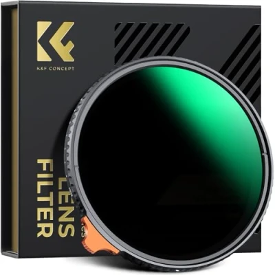 Immagine di K&amp;F Concept Nano X ND Filtro Variabile ND2 ND400 (1 9 Stop) 49mm con 28 Strati Rivestimento in Vetro Ottico Custodia del