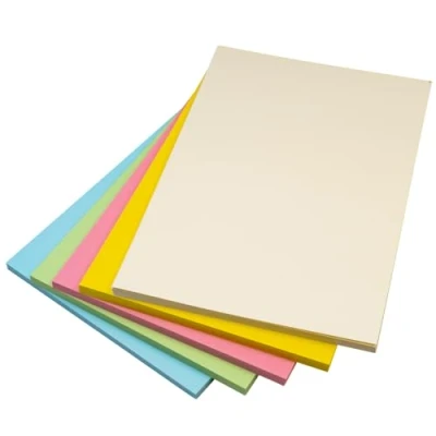 Immagine di Hawksbill Carta da 225 g/m² multiuso color arcobaleno pastello Confezione 25 cartoncini spessi e colorati A3 spessa per fare cancelleria, uso domestico o ufficio arti mestieri