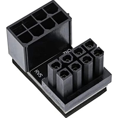 Immagine di Adattatore Alimentazione inLine [1x ATX Spina 8 poli (4+4) 1x Presa (4+4)] Nero