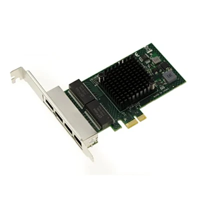 Immagine di KALEA INFORMATIQUE Scheda controller di rete PCIe x1 4 porte RJ45 QUAD LAN GIGABIT ethernet 10 100 1000Mb 1G BroadCom BCM5719 Profilo basso e alto