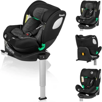 Immagine di LIONELO BRAAM Seggiolino Auto i Size 360 per Bambini e Neonati 0 36kg ISOFIX+, Certificato R129 l&#039;Ultimo Standard, Montaggio Avanti Retro, 14 Livelli di Regolazione, Protezione Laterale