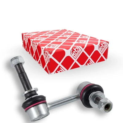 Immagine di FEBI BILSTEIN 42988 Bielletta barra stabilizzatrice Assale anteriore Dx 90 M12 x 1,25 con dado autobloccante Acciaio argento LEXUS: IS 2, GS III