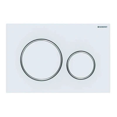 Immagine di Geberit 115882JT1 Placca di Comando, Bianco Opaco/Cromo